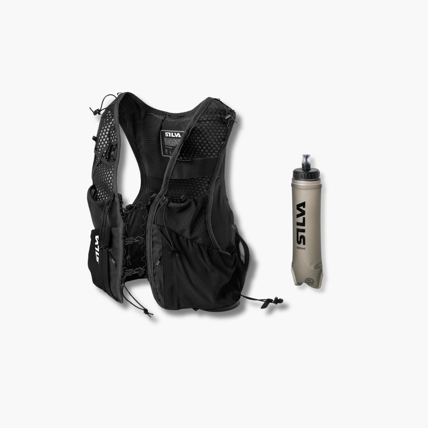 Strive 5L Löparväst Black + Soft Flask (500 ml)