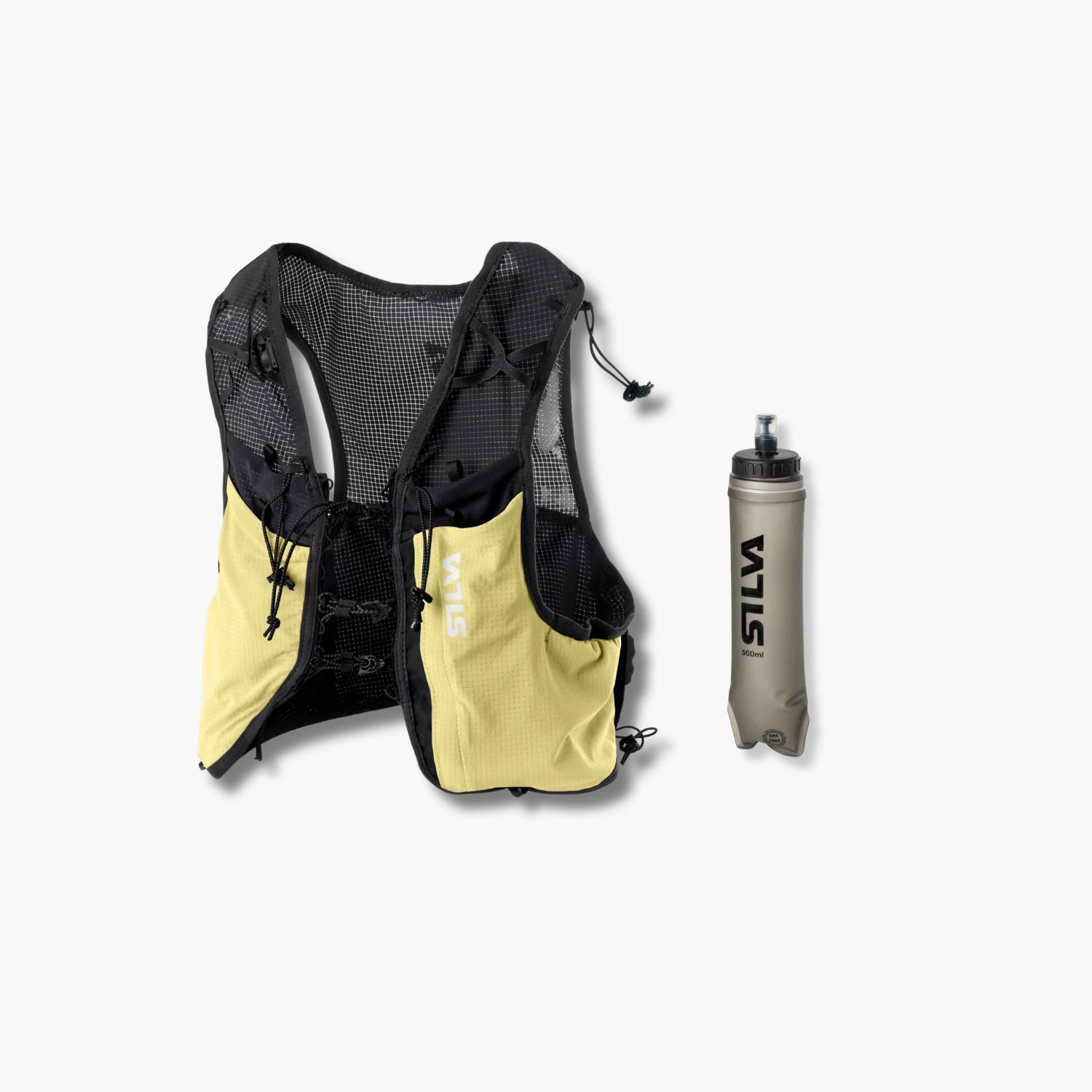 Strive 5L Löparväst Yellow + Soft Flask (500 ml)