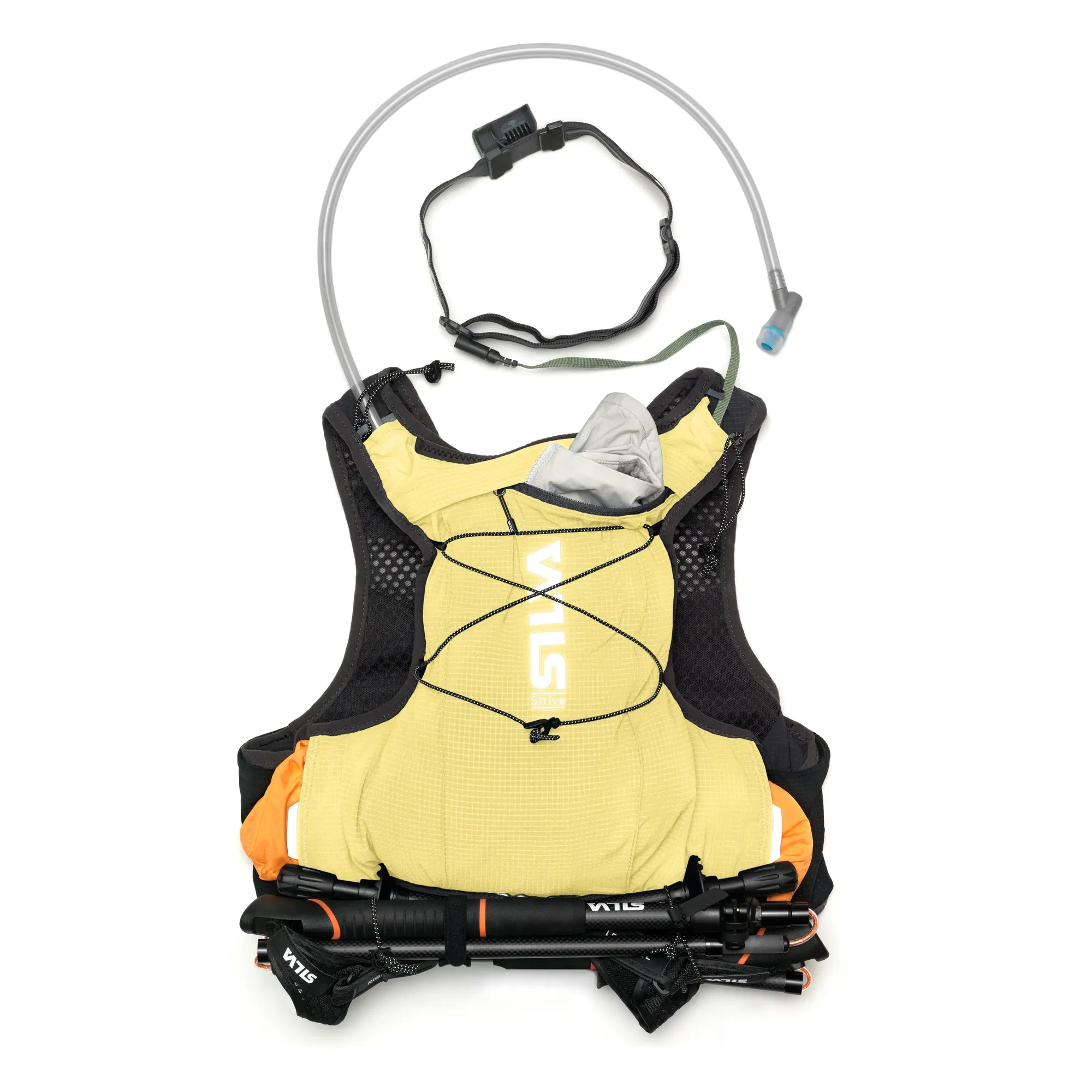 Strive 10 Vest Yellow SS26 - Back Packed