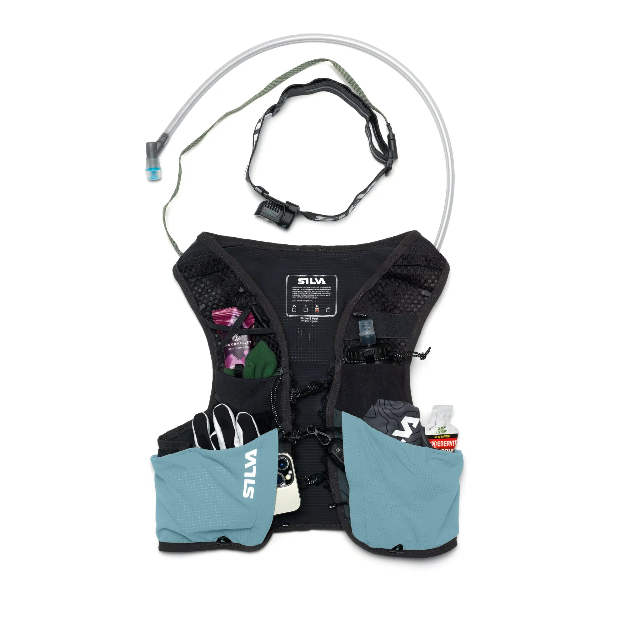 Strive 5 Vest Blue SS26 - Front Packed