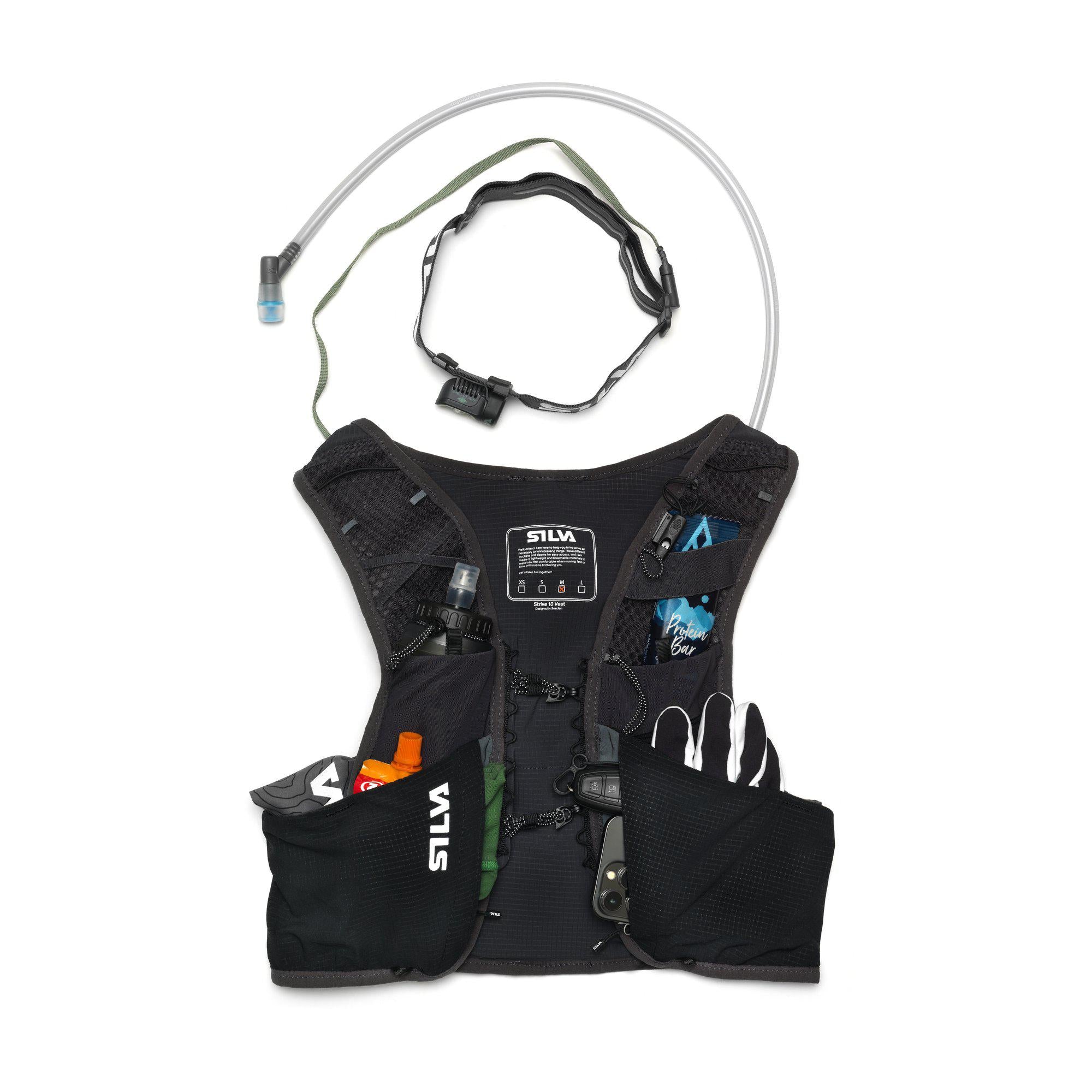 Strive 10 Vest Black_packed front