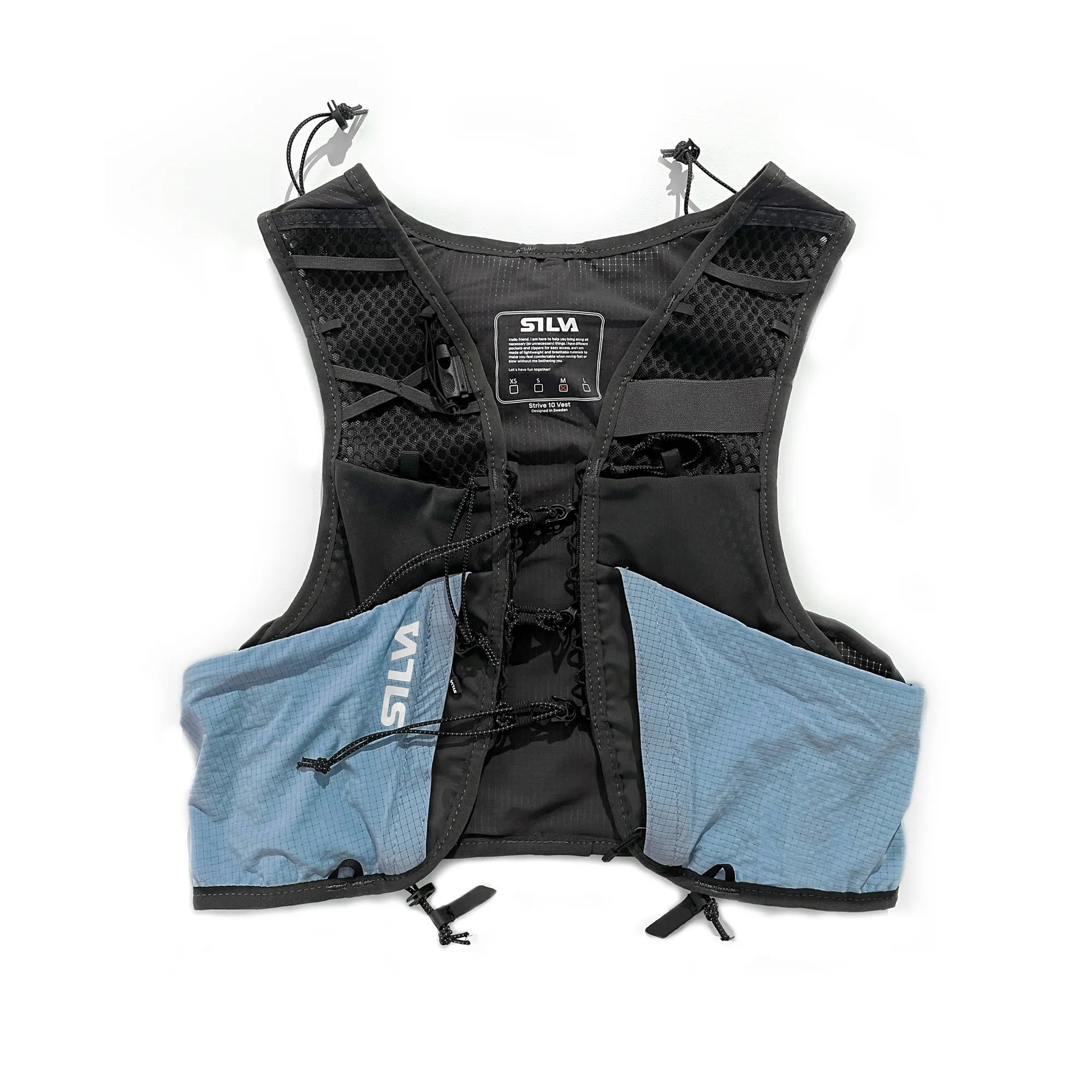 Strive 10 Vest Blue SS26 - Front Flat