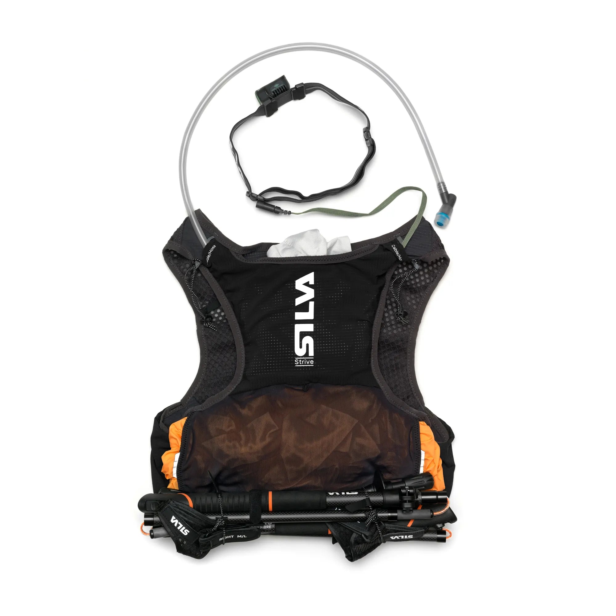 Strive 5 Vest Black SS26 - Back Packed