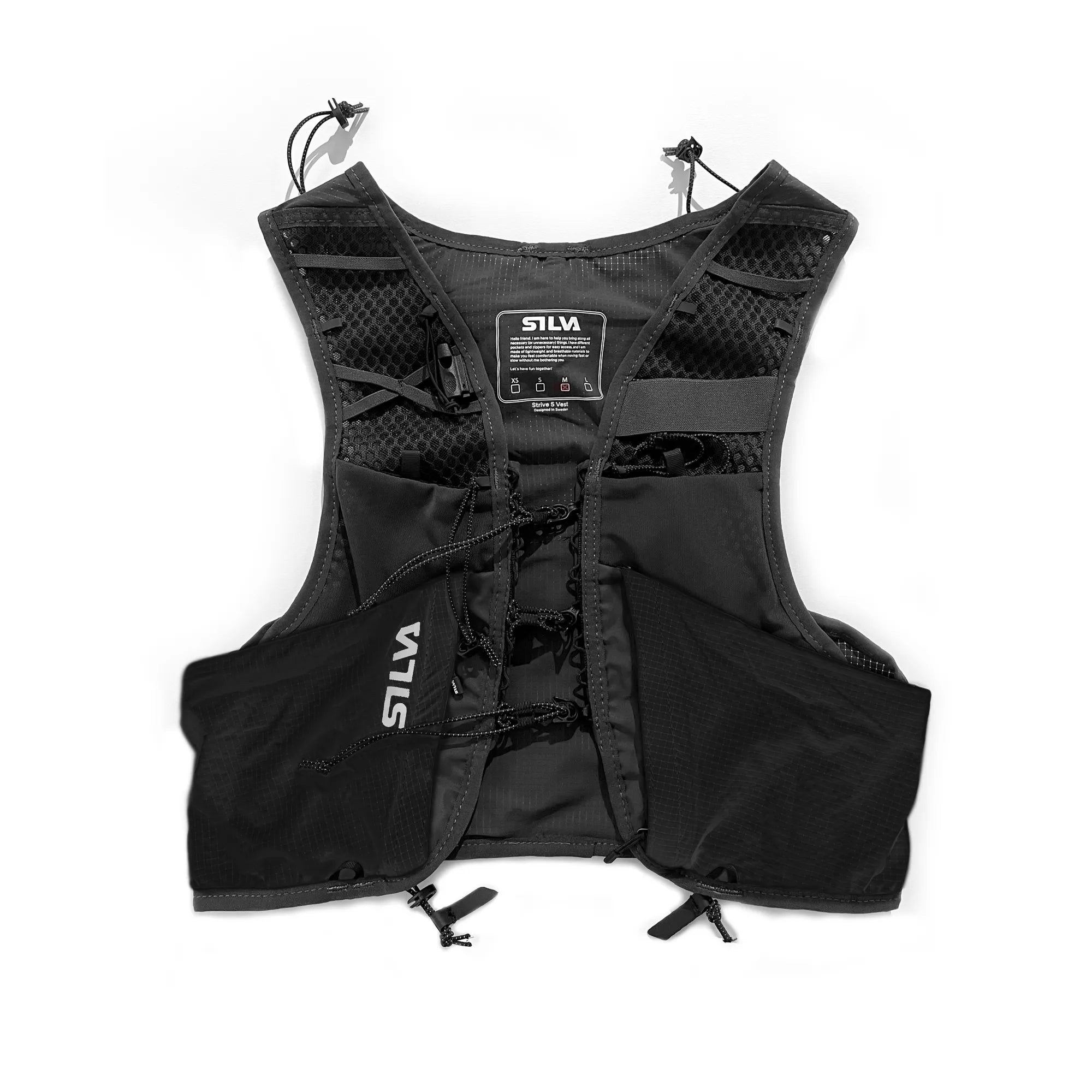 Strive 5 Vest Black SS26 - Front flat