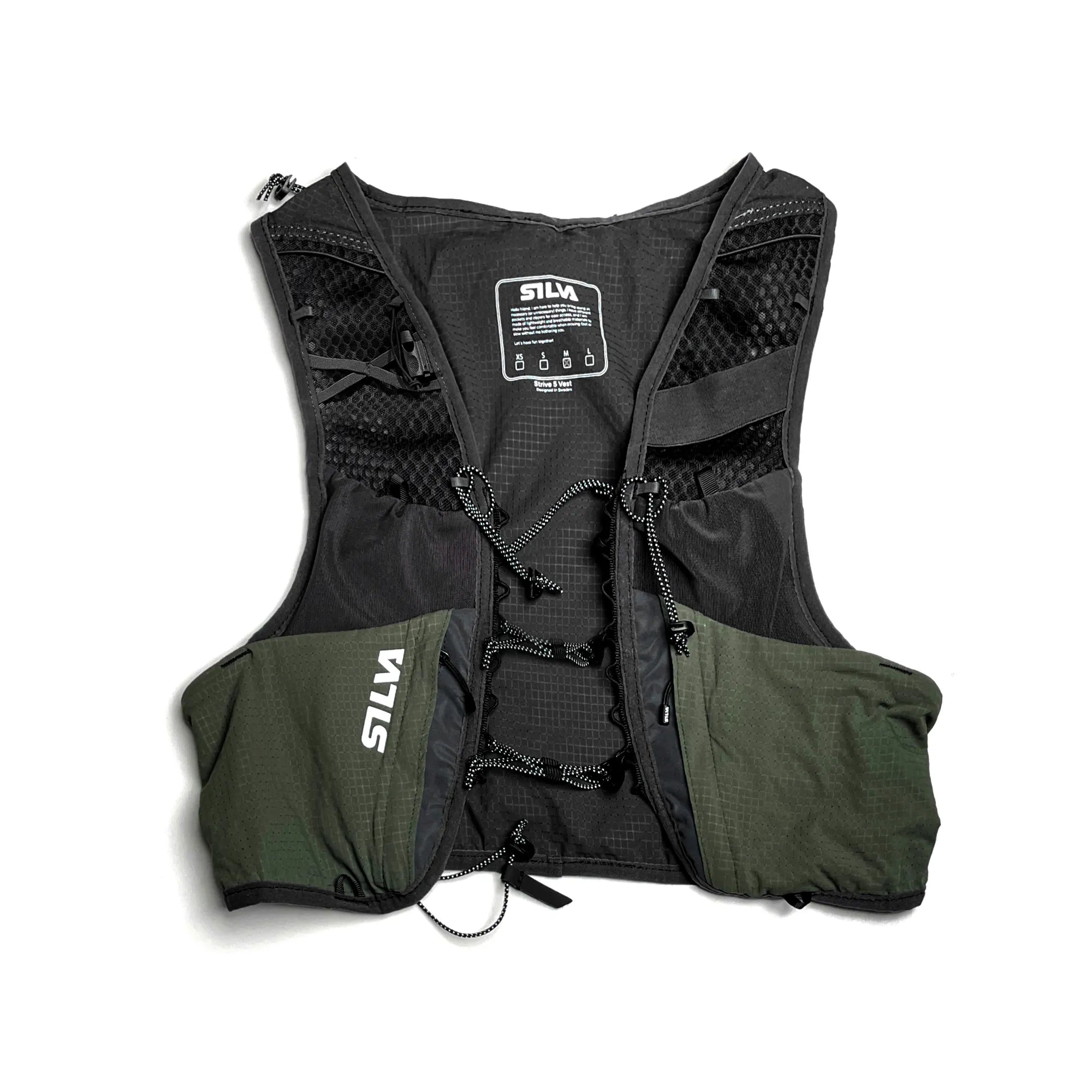 Strive 5 Vest Green SS26 - Front flat
