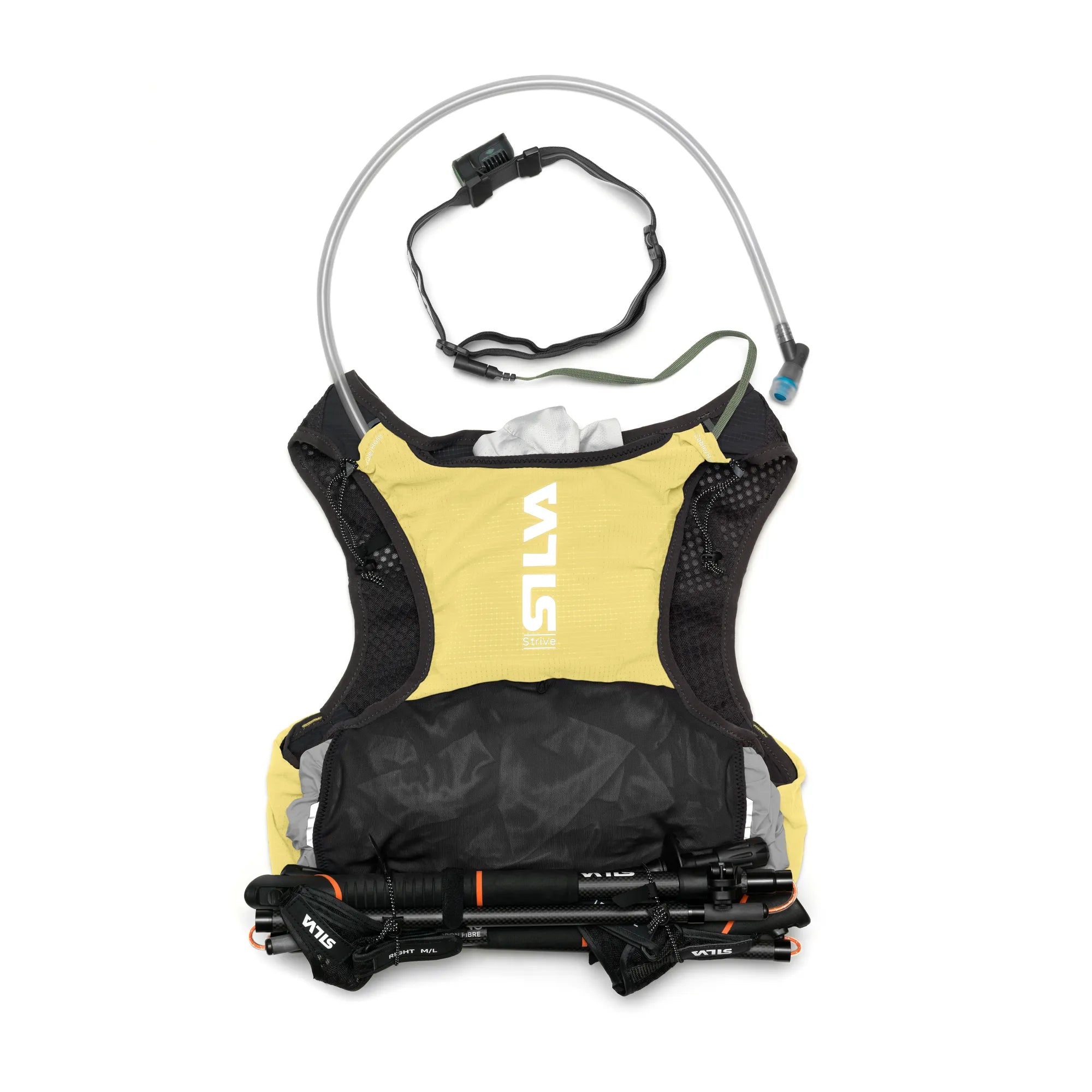 Strive 5 Vest Yellow SS26 - Back Packed