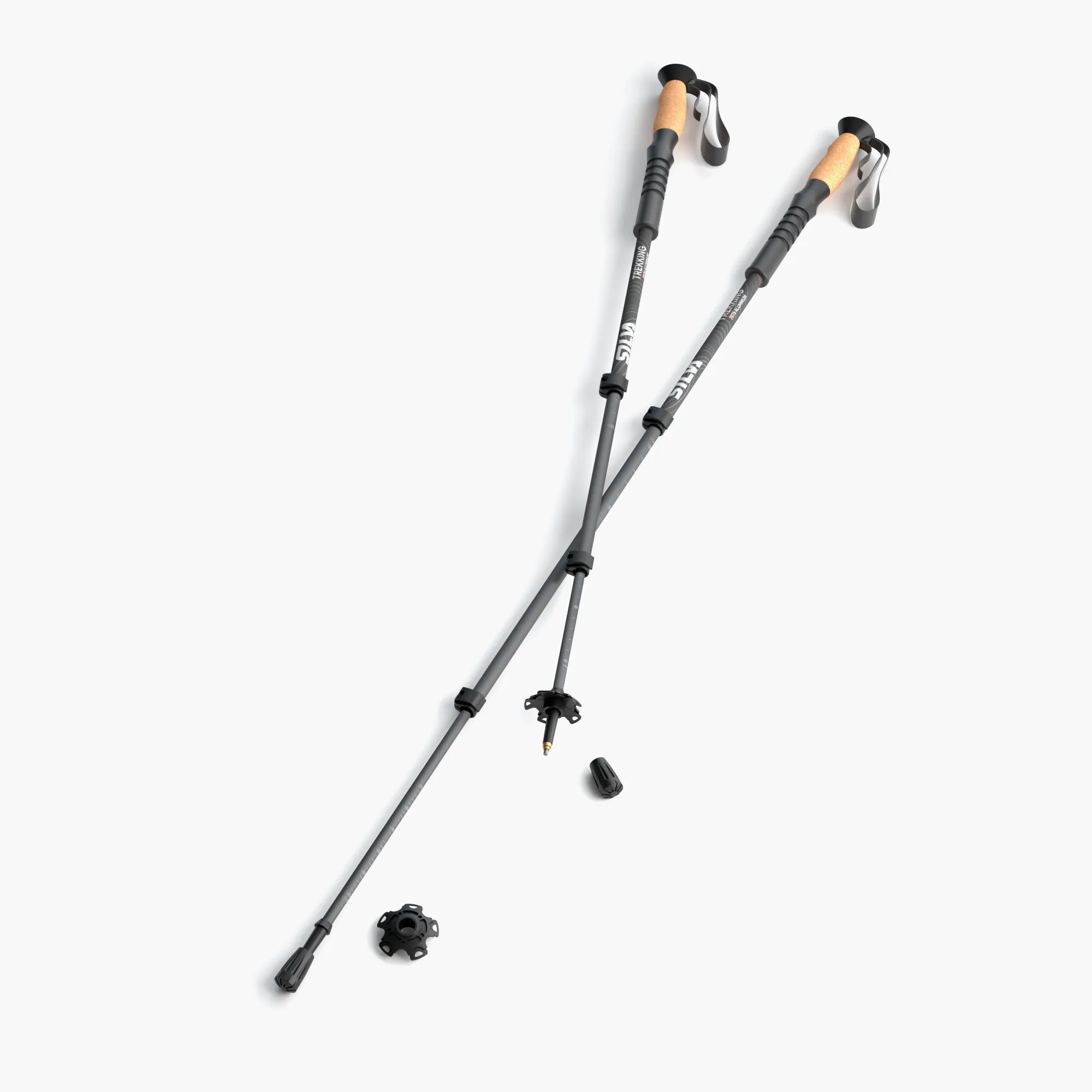 Trekking Poles Aluminum Cork Gray_38121_main persp GREY BG